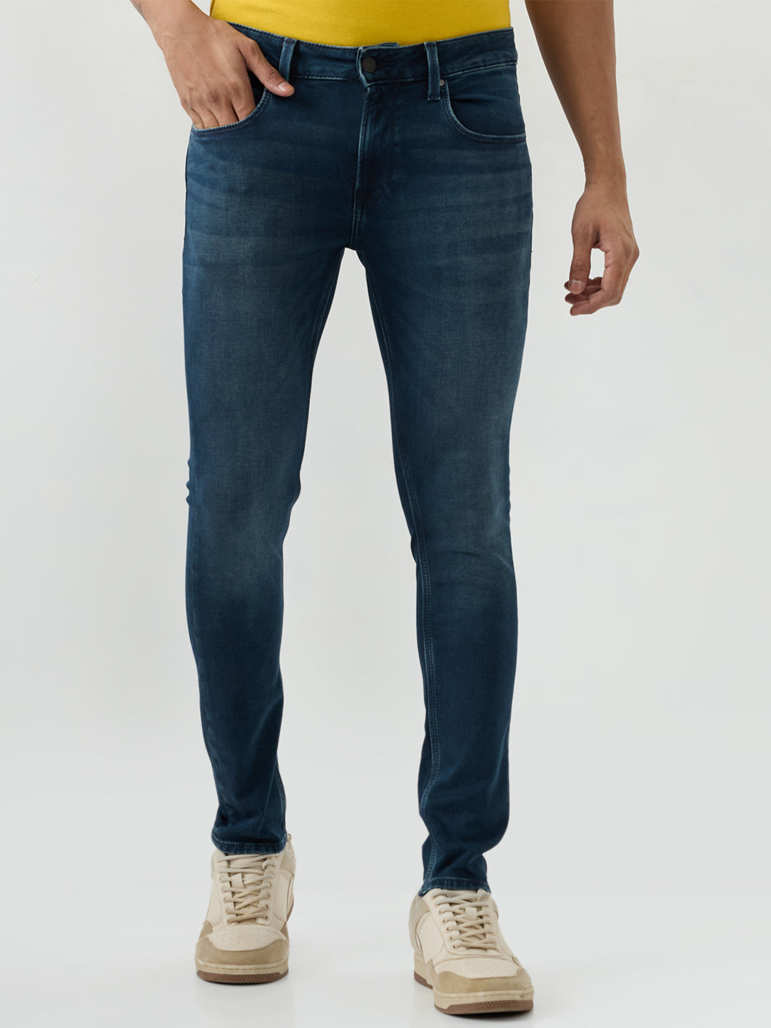 Men Diego Jeans Super Slim Fit Grey Low Rise