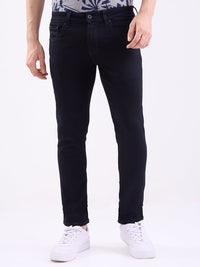 Men Jeans Slim Fit Blue Low Rise