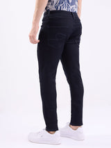 Men Jeans Slim Fit Blue Low Rise