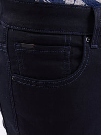 Men Jeans Slim Fit Blue Low Rise