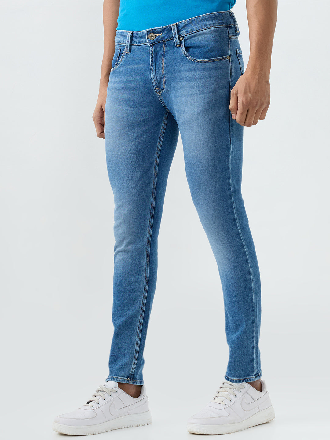 Men Diego Jeans Super Slim Fit Blue Low Rise