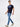 Men Kano Jeans Slim Fit Mid Blue Low Rise