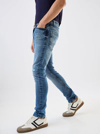 Men Kano Jeans Slim Fit Mid Blue Low Rise