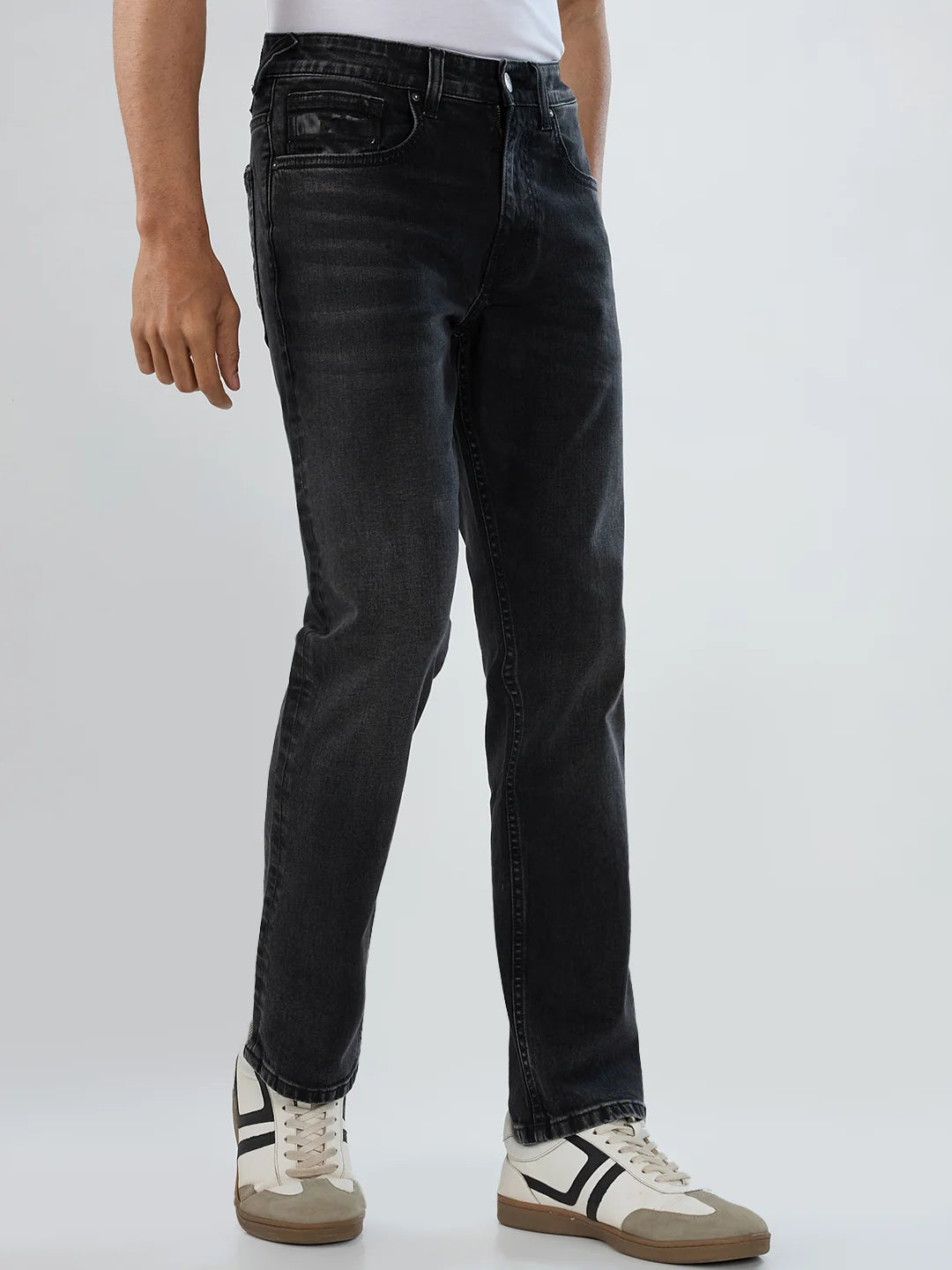 Men Chico Jeans Relaxed Fit Black Mid Rise