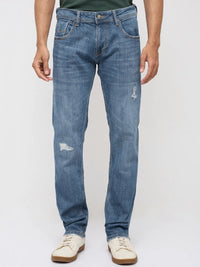 Men Rover Jeans Regular Fit Grey Mid Rise