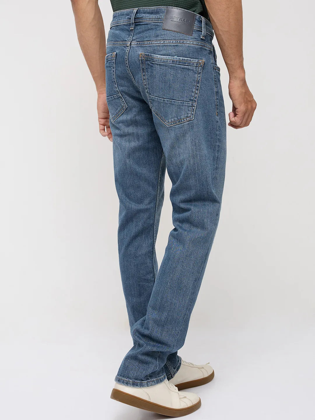Men Rover Jeans Regular Fit Grey Mid Rise