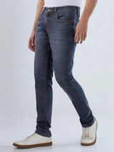 Men Jeans Slim Fit Black Low Rise