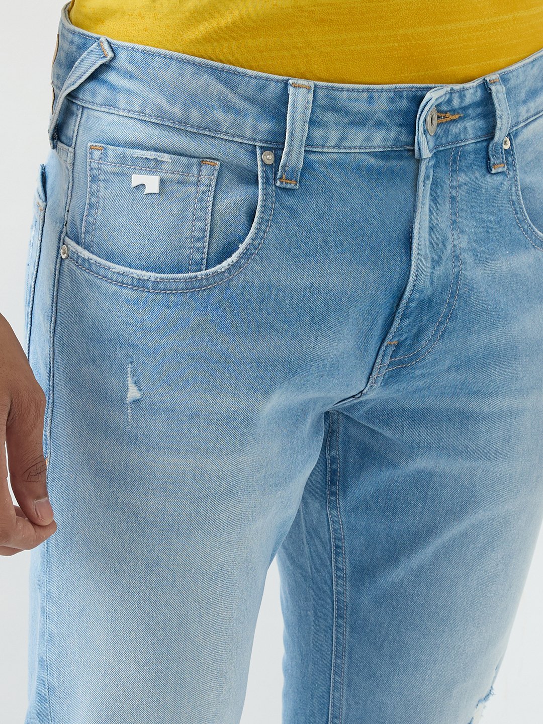 Men Ricardo Jeans Comfort Fit Blue Mid Rise