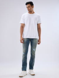 Men Rover Jeans Regular Fit Blue Mid Rise