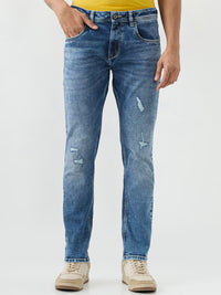 Men Rover Jeans Regular Fit Blue Mid Rise