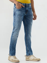 Men Rover Jeans Regular Fit Blue Mid Rise