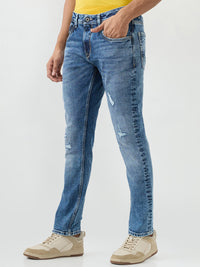 Men Rover Jeans Regular Fit Blue Mid Rise