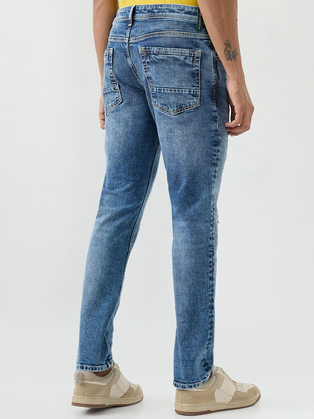 Men Rover Jeans Regular Fit Blue Mid Rise