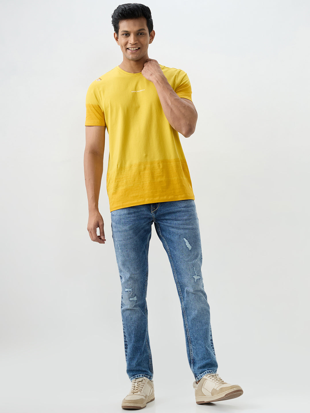 Men Rover Jeans Regular Fit Blue Mid Rise