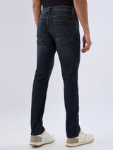 Men Jeans Regular Fit Black Mid Rise