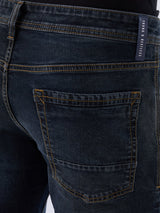 Men Jeans Regular Fit Black Mid Rise