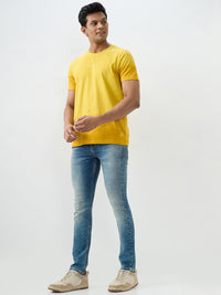 Men Kano Jeans Slim Fit Blue Low Rise