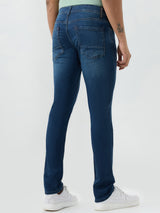 Men Kano Jeans Slim Fit Blue Low Rise