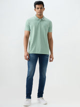 Men Kano Jeans Slim Fit Blue Low Rise
