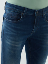 Men Kano Jeans Slim Fit Blue Low Rise