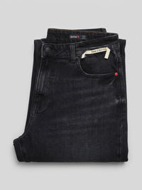 Men Ikemen Jeans Loose Fit Black Low Rise