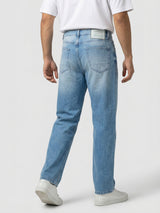Men Ikemen Jeans Loose Fit Light Blue Low Rise