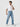 Men Ikemen Jeans Loose Fit Light Blue Low Rise