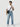 Men Ikemen Jeans Loose Fit Light Blue Low Rise