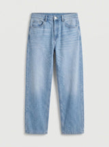 Men Ikemen Jeans Loose Fit Light Blue Low Rise