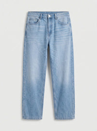 Men Ikemen Jeans Loose Fit Light Blue Low Rise