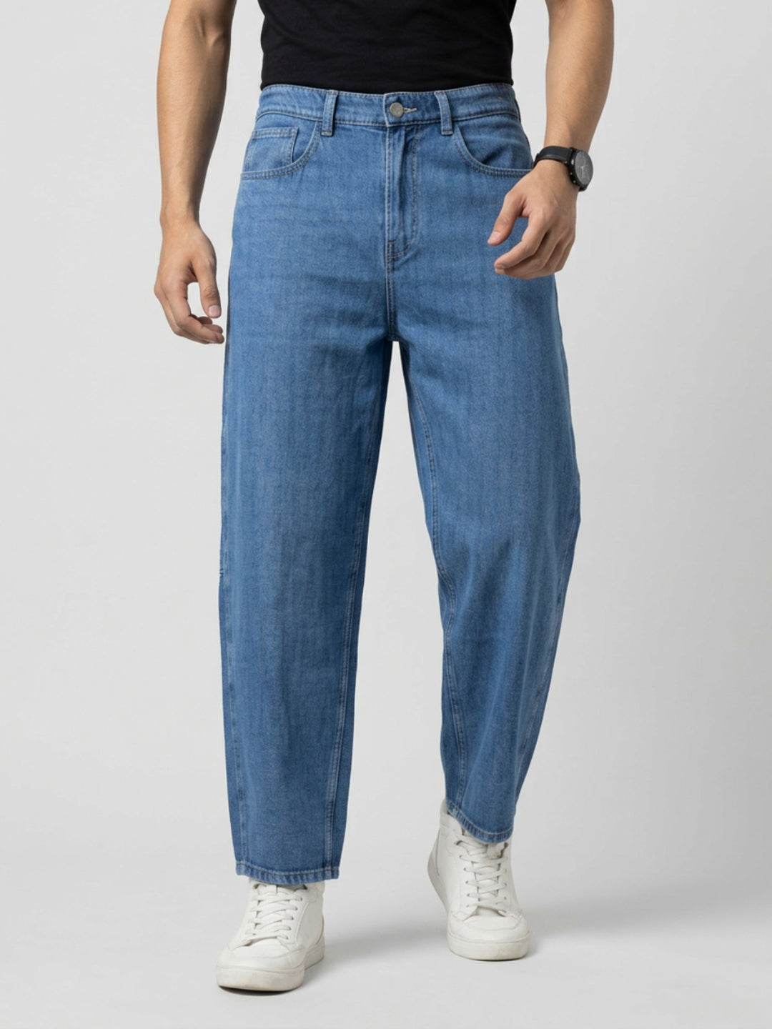 Men Chico Jeans Relaxed Fit Mid Blue Mid Rise