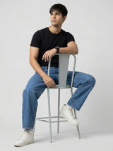 Men Chico Jeans Relaxed Fit Mid Blue Mid Rise