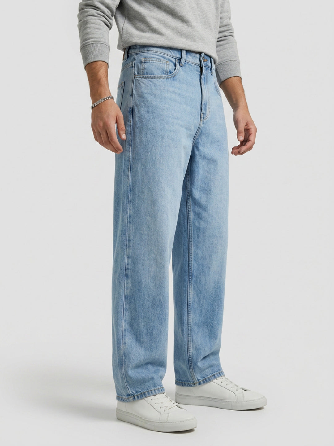 Men Chico Jeans Relaxed Fit Light Blue Mid Rise