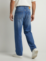 Men Ikemen Jeans Loose Fit Dark Blue Low Rise