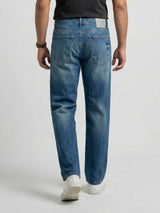 Men Ikemen Jeans Loose Fit Vintage Blue Low Rise