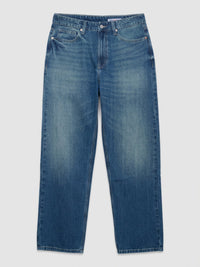Men Ikemen Jeans Loose Fit Vintage Blue Low Rise