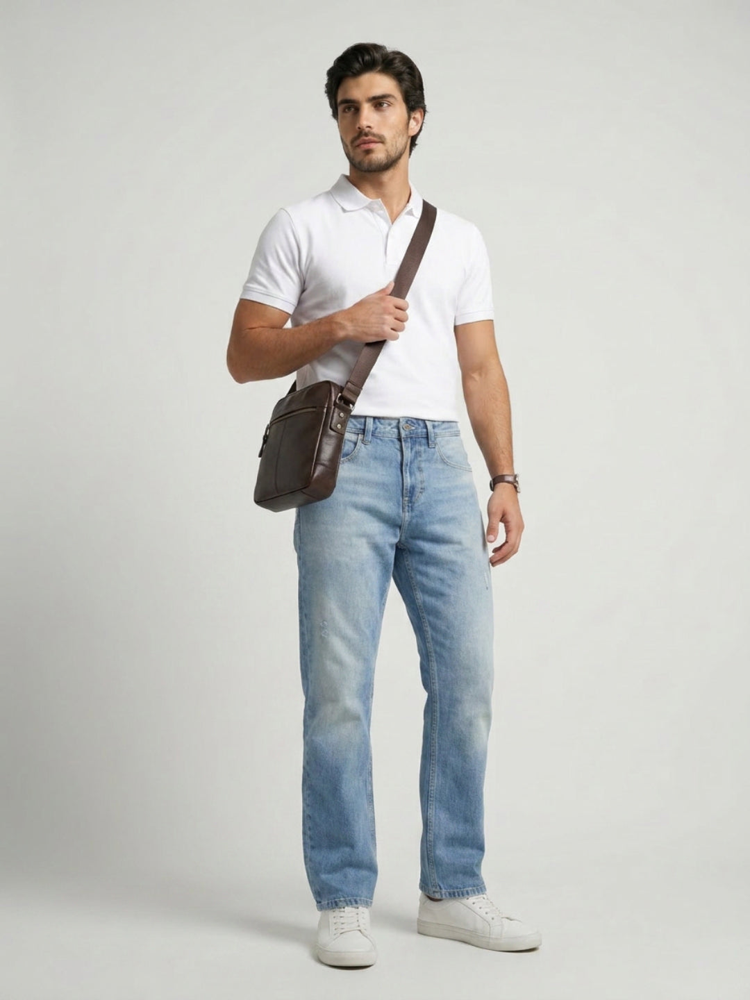 Men Chico Jeans Relaxed Fit Mid Blue Mid Rise