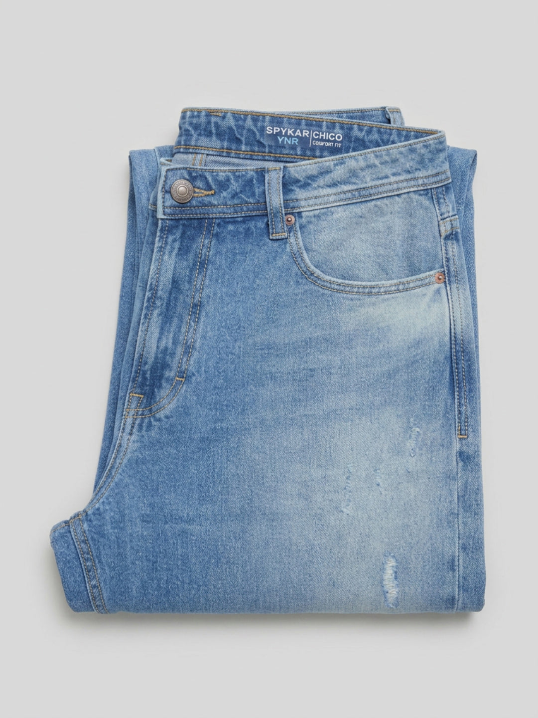Men Chico Jeans Relaxed Fit Mid Blue Mid Rise