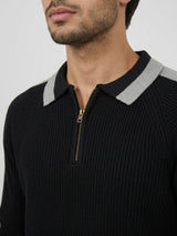 Men Sweater Black Regular Fit