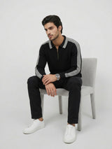 Men Sweater Black Regular Fit