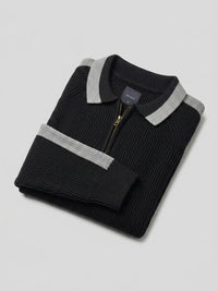 Men Sweater Black Regular Fit