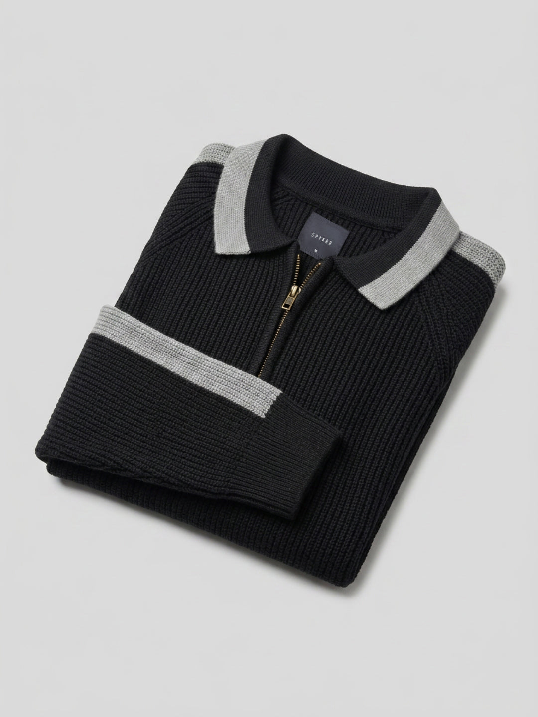 Men Sweater Black Regular Fit