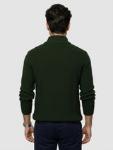 Men Sweater Green Regular Fit