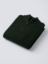 Men Sweater Green Regular Fit