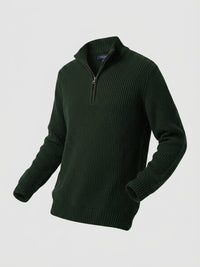 Men Sweater Green Regular Fit
