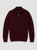 Men Sweater Solid Red Regular Fit