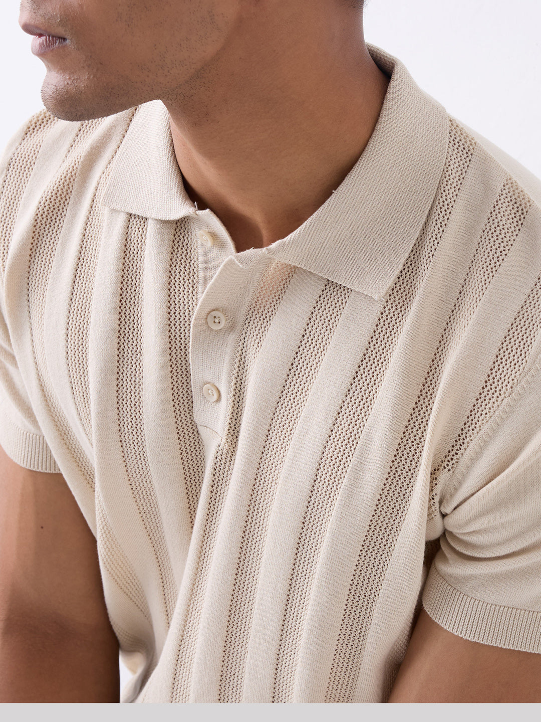 Spykar Beige Regular Fit Casual Sweater For Men