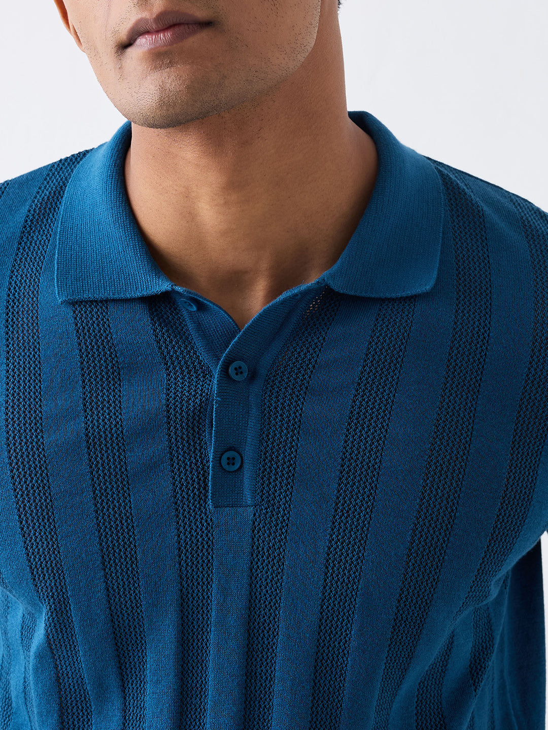 Spykar Blue Regular Fit Casual Sweater For Men