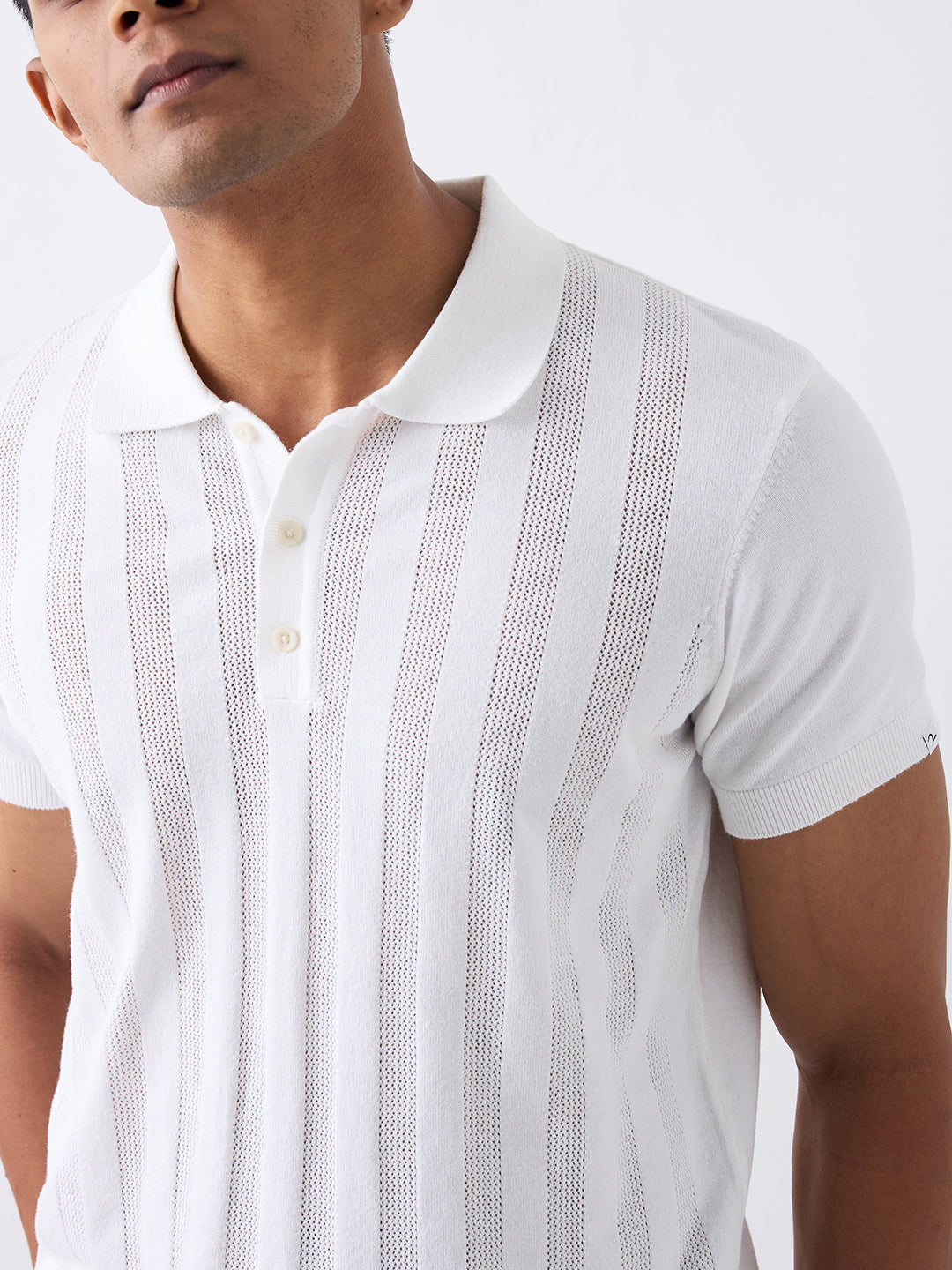 Spykar White Regular Fit Casual Sweater For Men