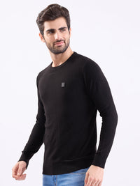Men Sweater Black Slim Fit